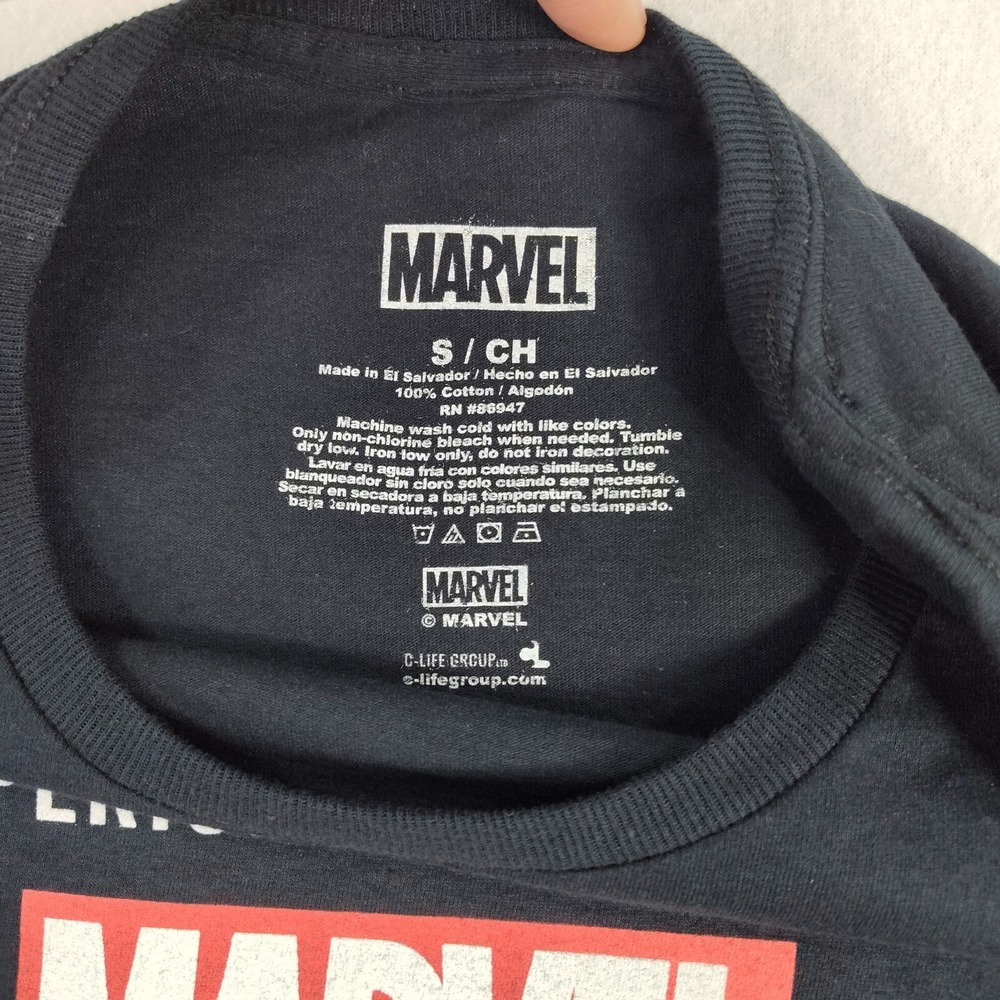 ✅🆕🚨👕Marvel‎ Heros T-Shirt Mens S Chemistry Black Graphic Periodic📸SEE📏🚨📸 - Picture 3 of 13